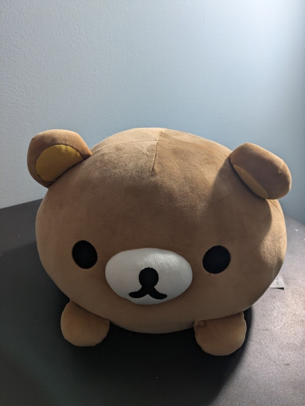 Rilakkuma Round Mochi Plush Brown Bear Plush Pillow